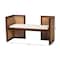 Bali & Pari Lovina Bohemian Light Honey Rattan and Acacia Wood Accent Bench 246-13575-ZORO - alternate 7